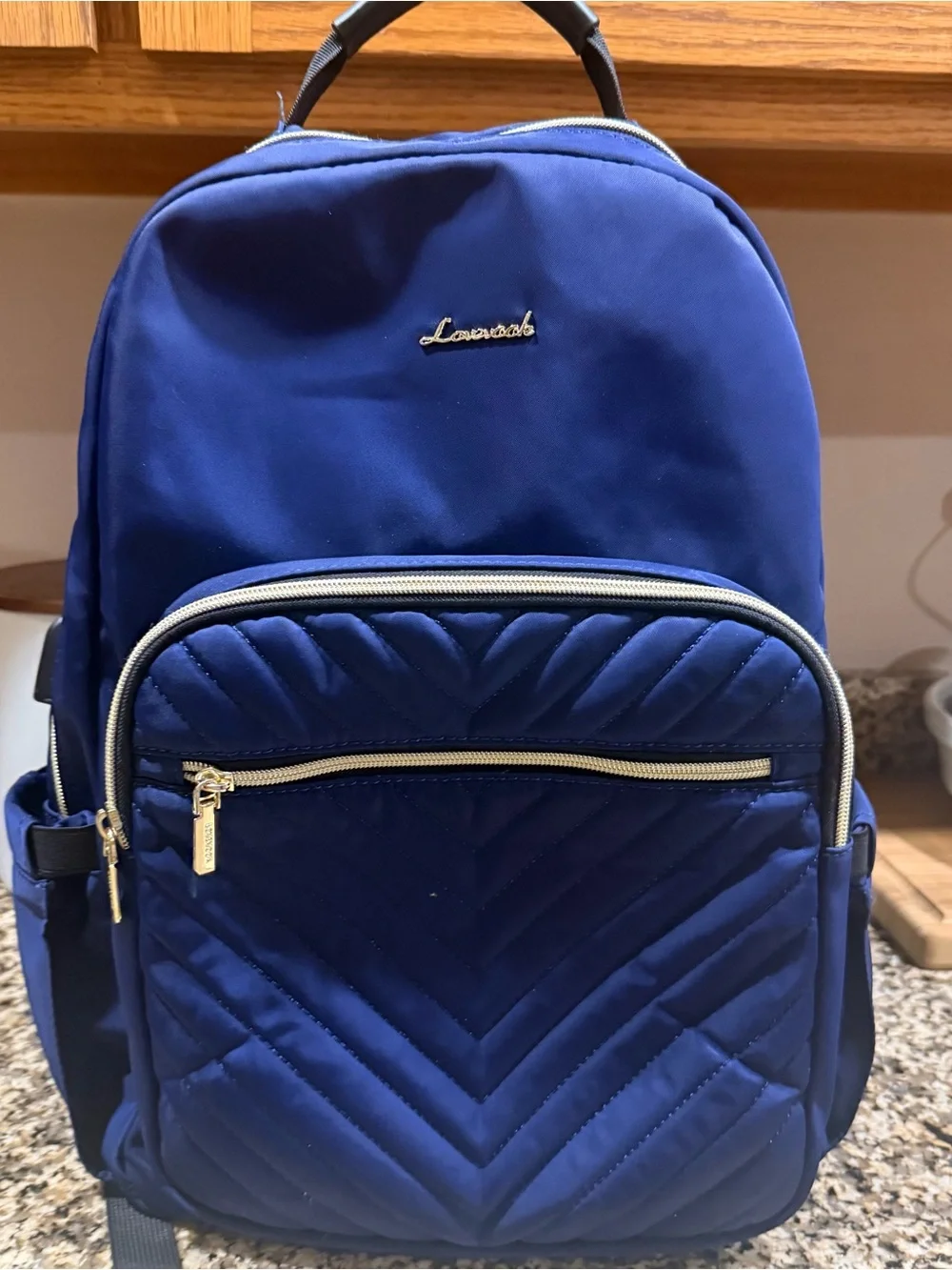 Lovevook Quilted Navy Women's Backpack